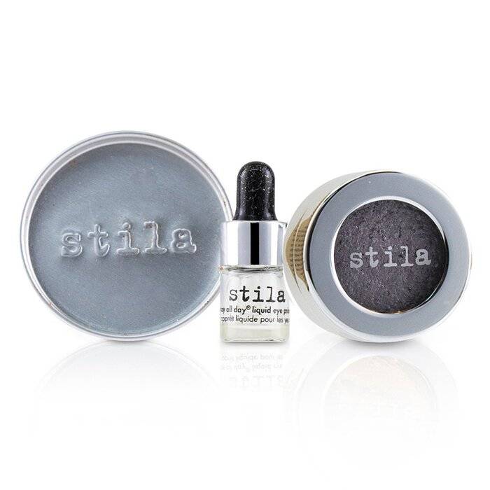 ظلال عيون Magnificent Metals Foil Finish مع أساس سائل عيون صغير Stay All Day - Metallic Lavender 2pcs من Stila