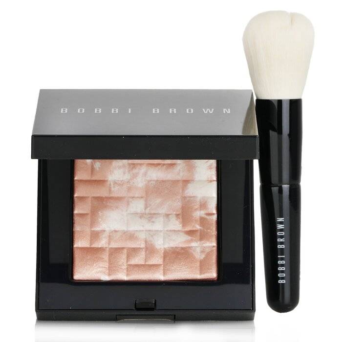Highlighting Powder Set (1x Highlighting Powder + 1x Mini Face Brush) - #Pink Glow 2pcs by Bobbi Brown