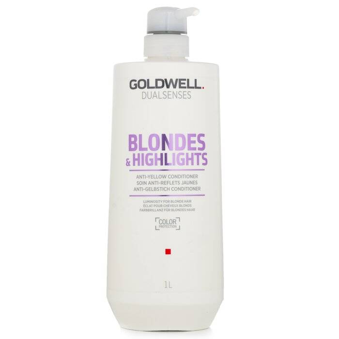 بلسم مضاد للاصفرار Dual Senses Blondes & Highlights (لمعان للشعر الأشقر) 1000ml/33.8oz من Goldwell