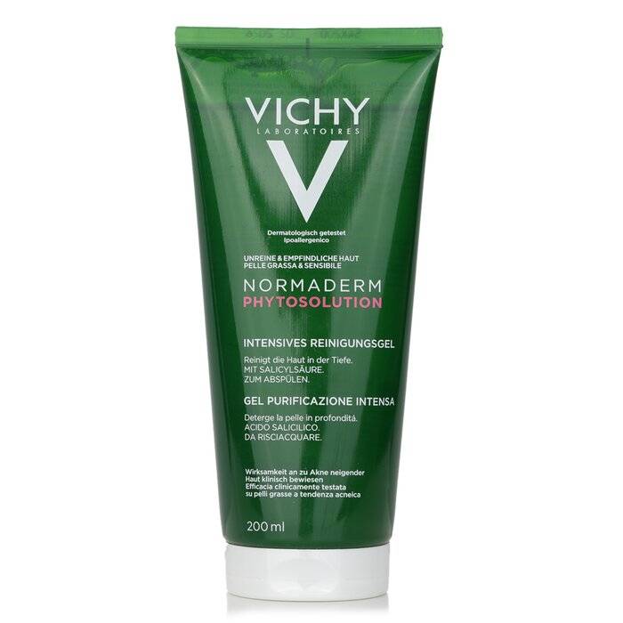 Normaderm Phytosolution Intensive Purifying Gel (For Oily, Blemish-Prone & Sensitive Skins) 200ml/6.76oz by Vichy