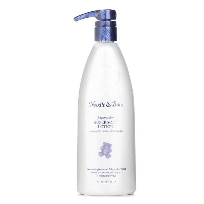 Super Soft Lotion - Fragrance Free - For Face & Body (Dermatologist-Tested & Hypoallergenic) 473ml/16oz by Noodle & Boo
