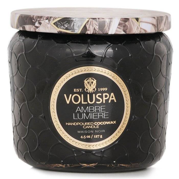 شمع بجرة صغيرة - Ambre Lumiere 127g/4.5oz من فولوسبا