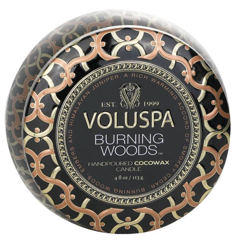 Mini Tin Candle - Burning Woods by Voluspa