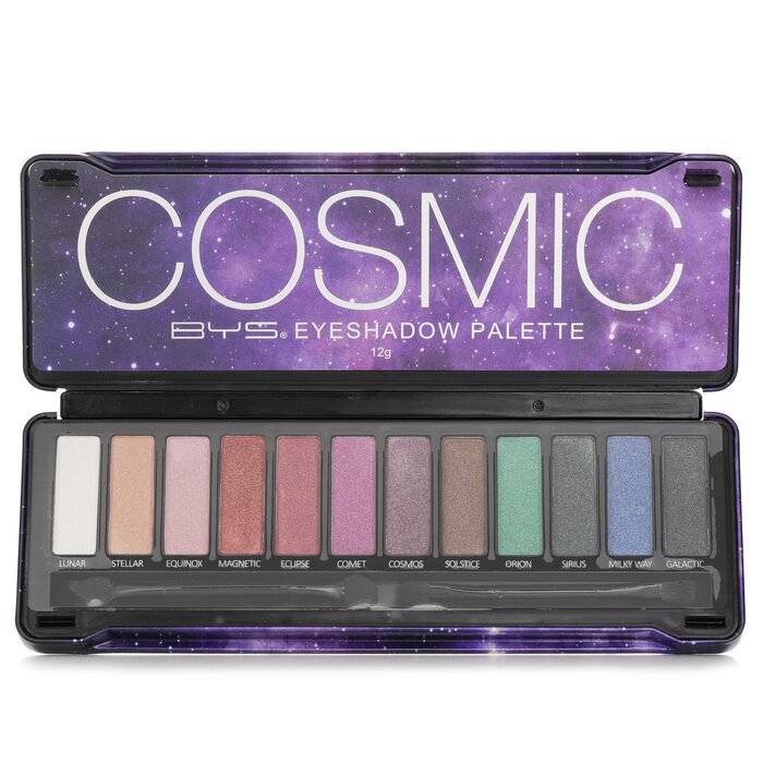 لوحة ظلال عيون ( 12x ظلال عيون، 2x أداة تطبيق) ) - Cosmic 12g/0.42oz من BYS