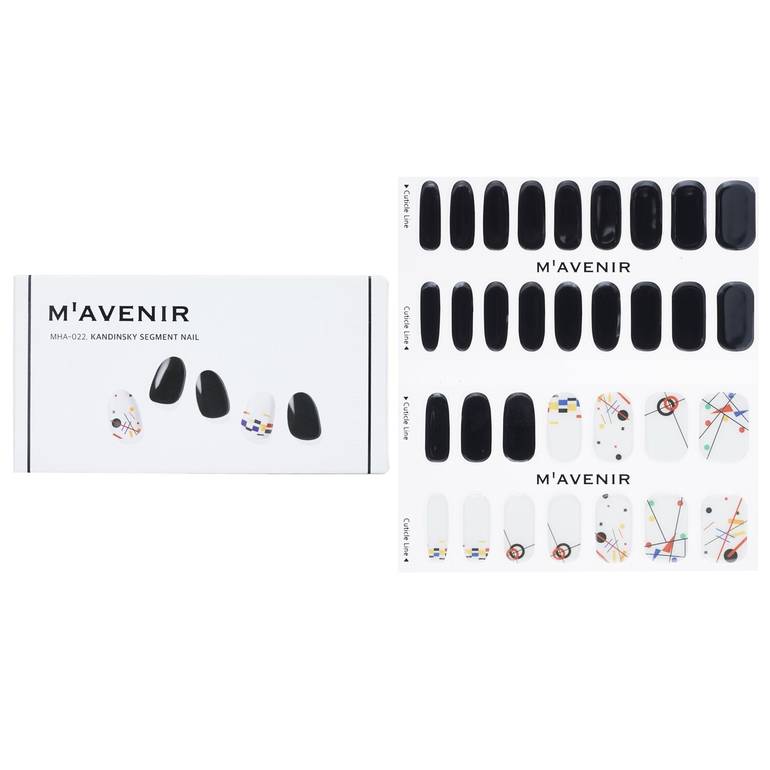 Nail Sticker (Black) - # Kandinsky Segment Nail by Mavenir