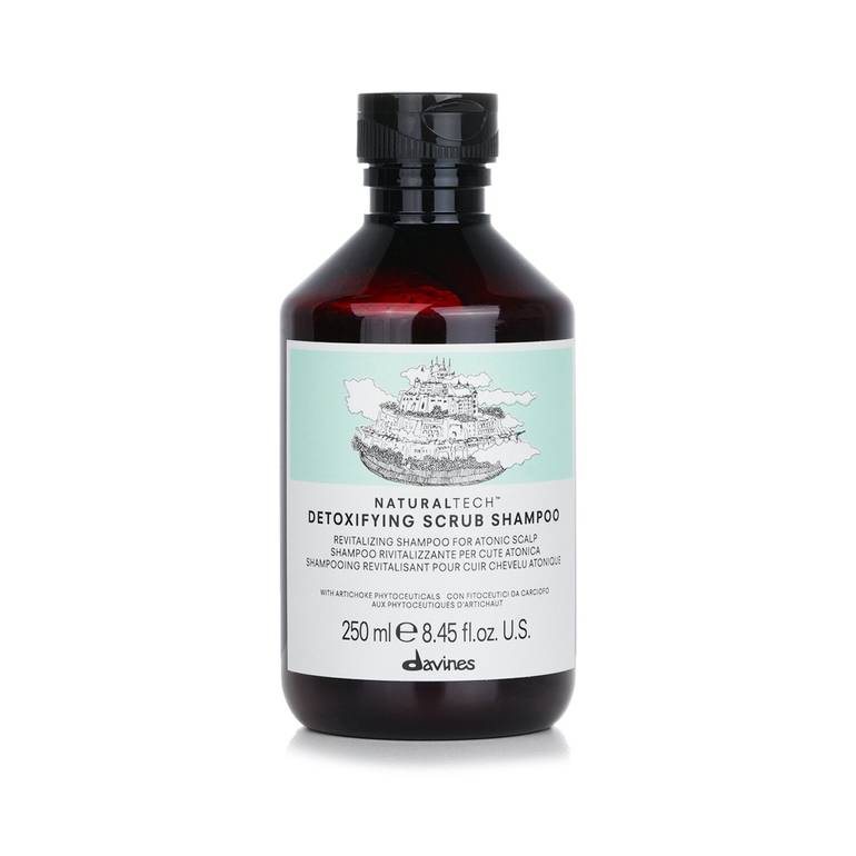 Natural Tech شامبو مقشر مزيل للسموم (لفروة الرأس الضعيفة) من Davines