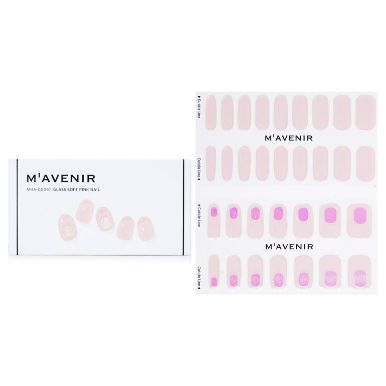 Nail Sticker (Pink) - # Glass Soft Pink Nail by Mavenir