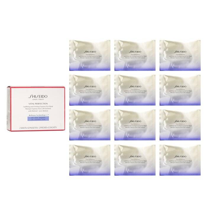 ماسك لشد وتقوية بشرة العيون بالريتينول Vital Perfection 12pairs من Shiseido