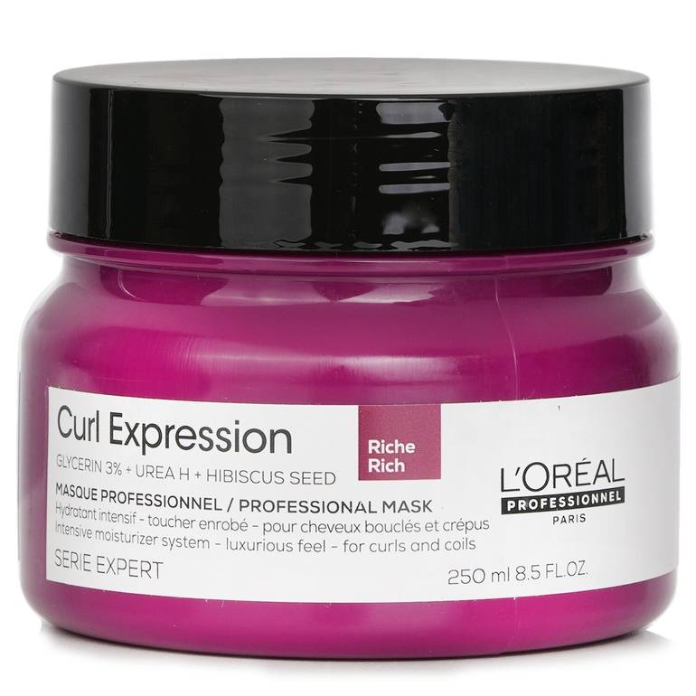 Serie Expert Curl Expression Glycerin 3% + Urea H + Hibiscus Seed Rich Professional Mask من L'Oreal