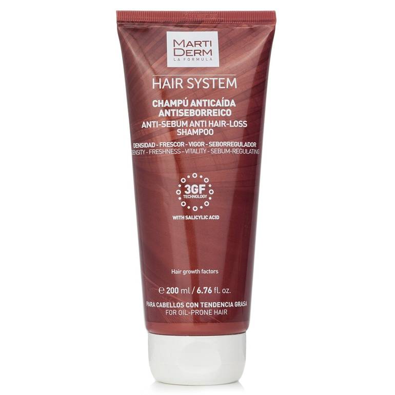 Hair System Anti-Sebum Anti Hair-Loss Shampoo With Salicylic Acid (For Oil-prone Hair) من Martiderm