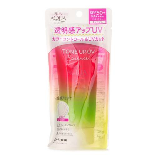 Skin Aqua Tone Up UV Essence - # Rose by Rohto