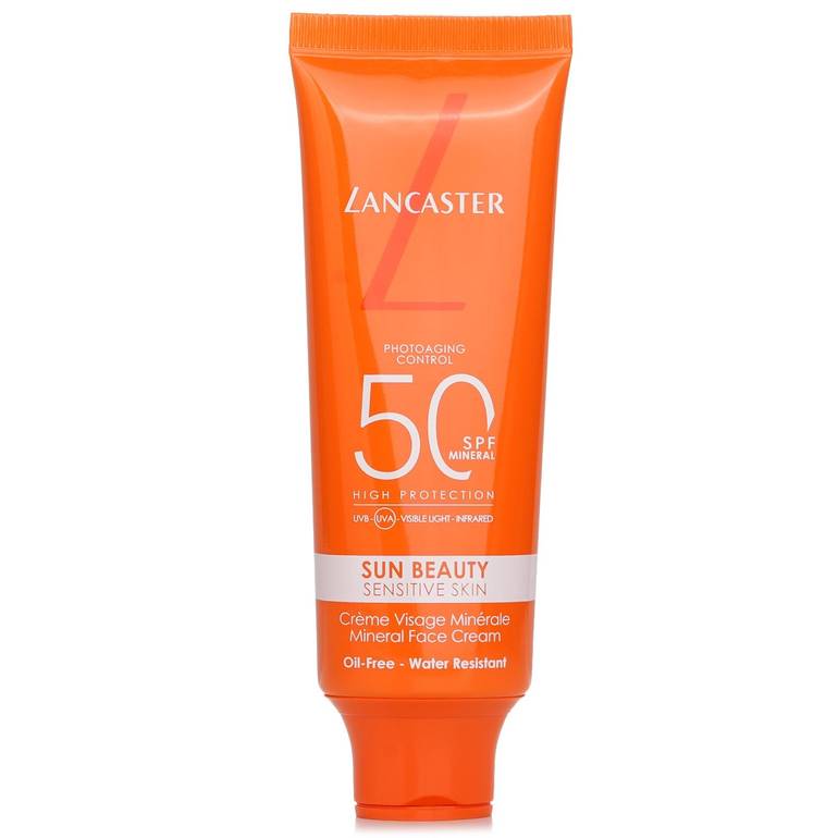 Sun Beauty Sensitive Skin Mineral Face Cream SPF 50 من Lancaster