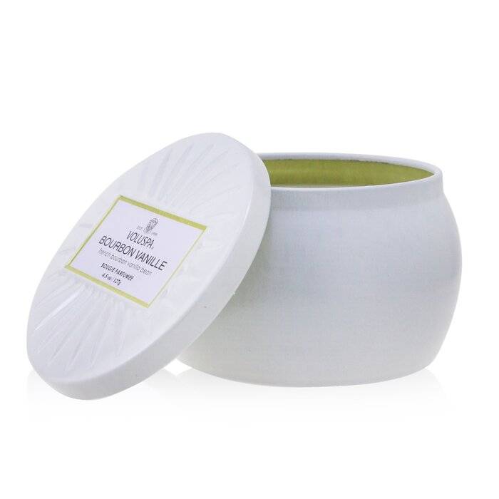 شمع قصدير صغير - Bourbon Vanille 127g/4.5oz من فولوسبا