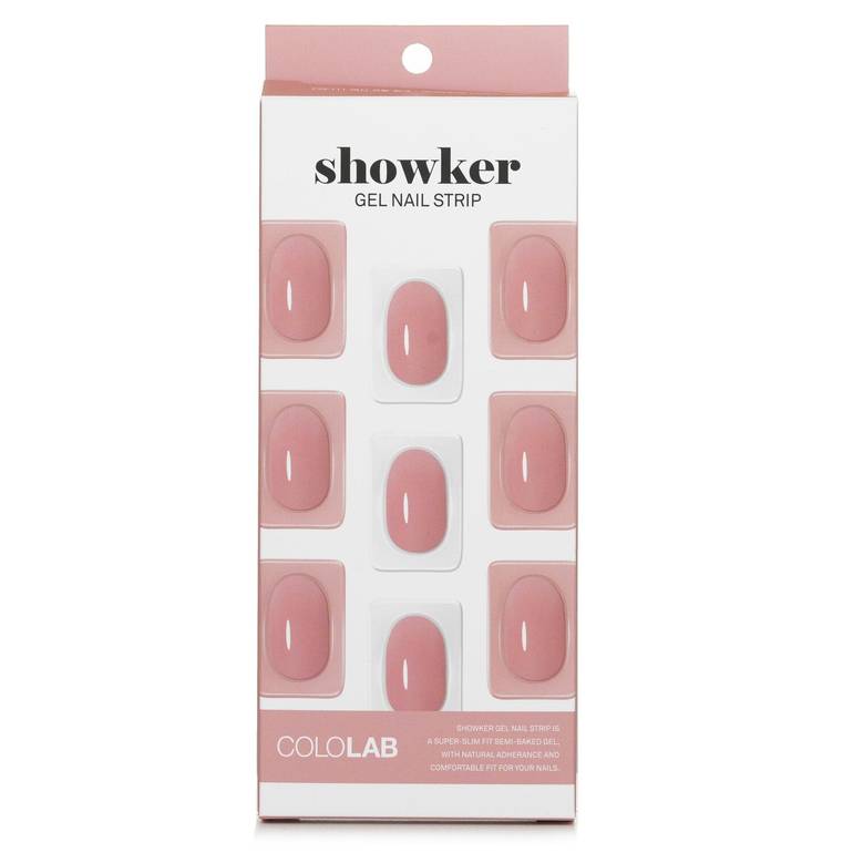 Showker Gel Nail Strip # CSF111 Goddess Coral Pink من Cololab