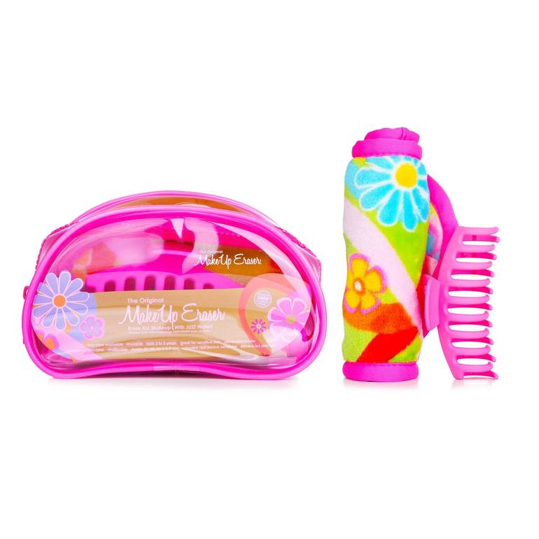 Flowerbomb Set (1x MakeUp Eraser Cloth + 1x Hair Claw Clip + 1x Bag) by MakeUp Eraser