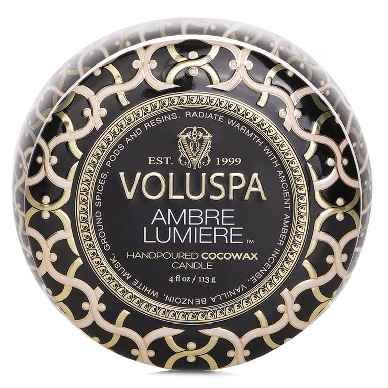 شمع قصديري صغير - Ambre Lumiere من Voluspa