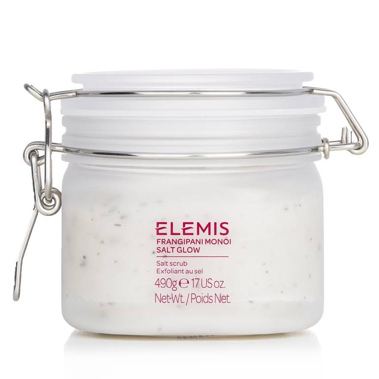 Frangipani Monoi Salt Glow Salt Scrub Exfoliant by Elemis