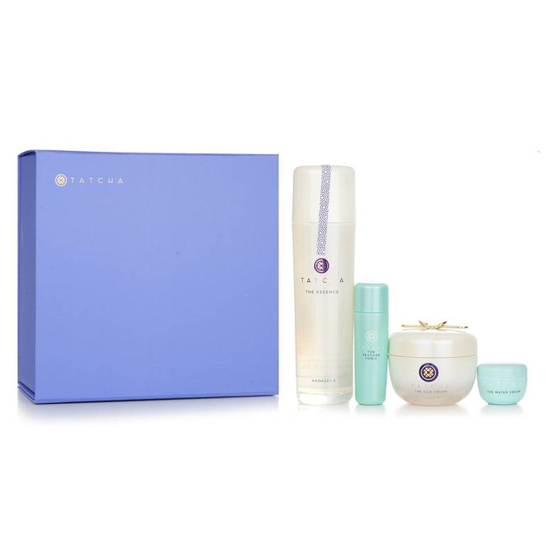 Essence Bundle: The Essence Plumping Skin Softener 150ml + The Silk Cream 50ml + Water Cream 5ml + Texture Tonic 25ml by Tatcha