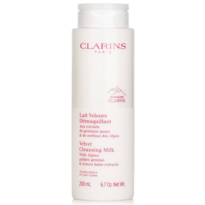 حليب منظف مخملي بالجينتيان الذهبي الألبي ومستخلص بلسم الليمون 200ml/6.7oz من Clarins