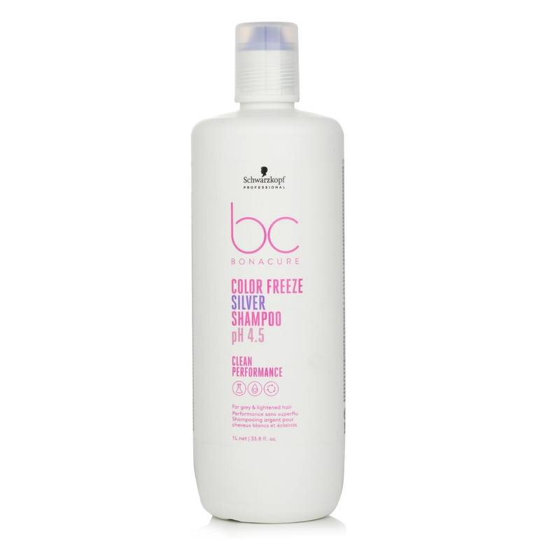 BC Bonacure pH 4.5 Color Freeze Silver Shampoo (For Grey & Lightened Hair) Exp Date:11/30/2025 by Schwarzkopf