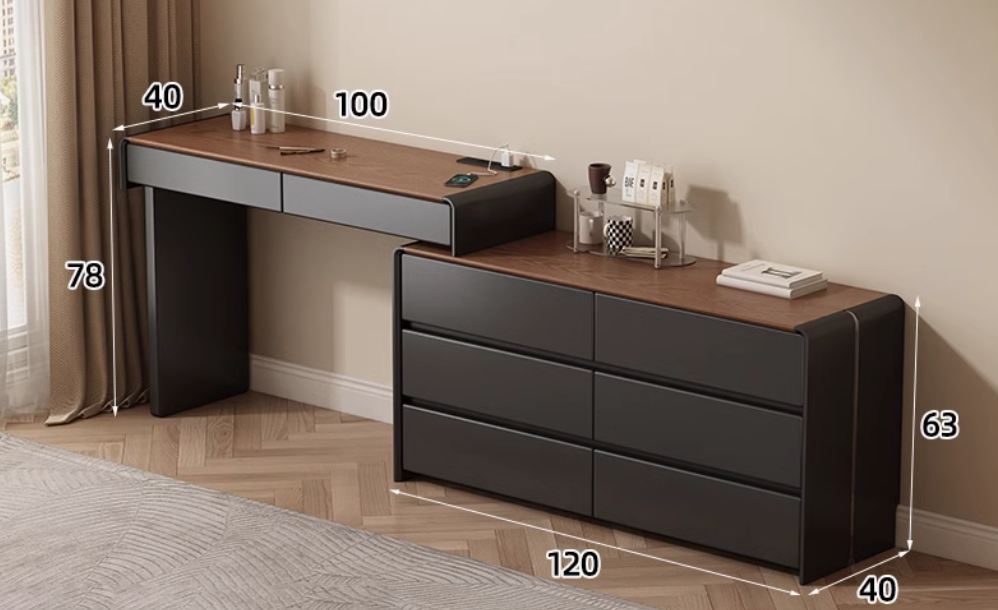  Modern dressing table and chest of drawers 