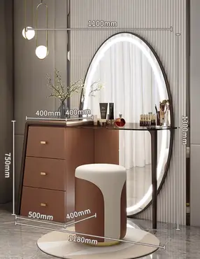  Dressing table with mirror and chair 