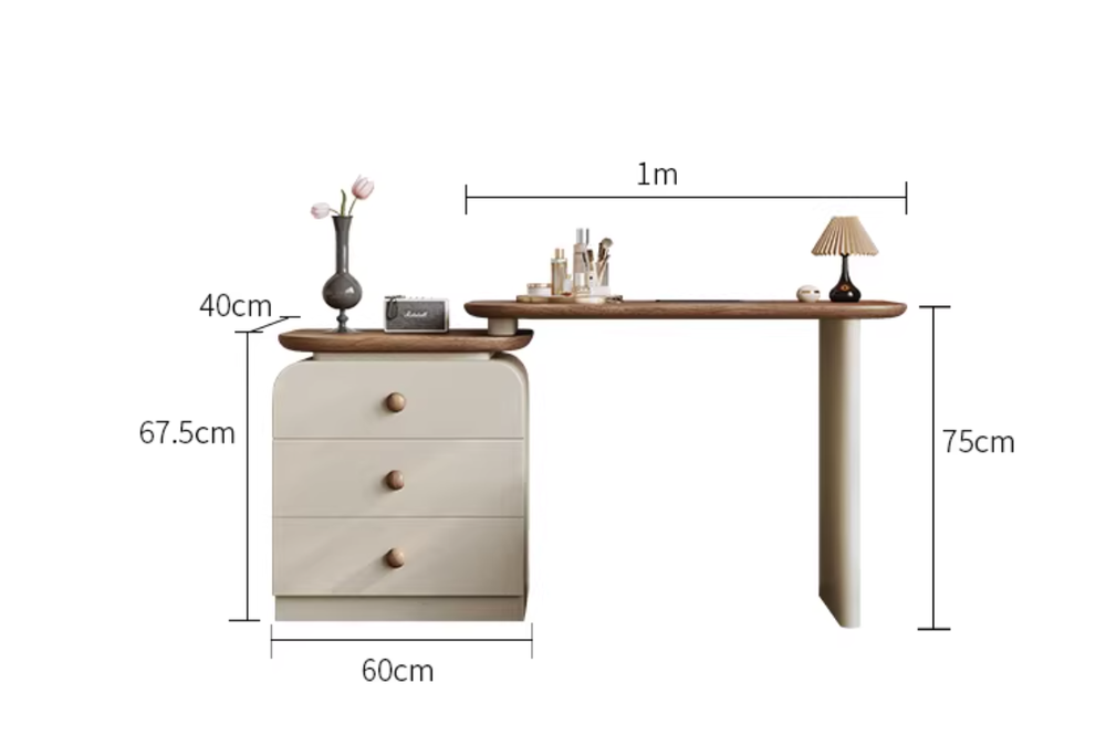  A dressing table with a built-in cabinet 