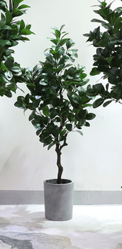  green artificial plants  