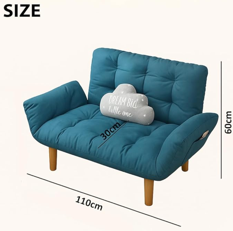  Folding sofa that converts into a bed with adjustable armrests (Delivery within 3 working days in Riyadh) 