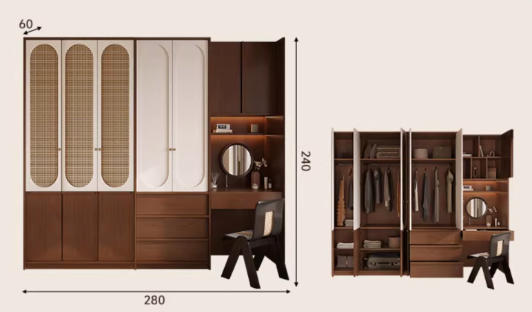  A versatile wardrobe with a classic design 