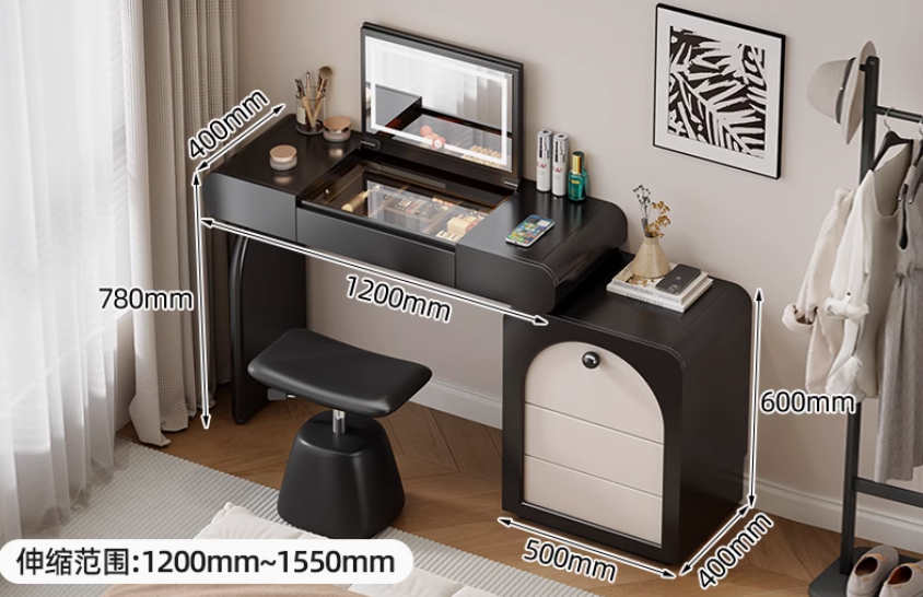  Built-in dressing table with cabinet, berth and mirror 