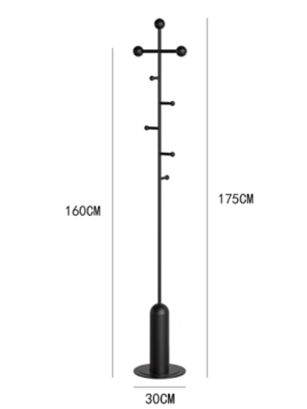  Modern clothes hanger, made of stainless steel. 