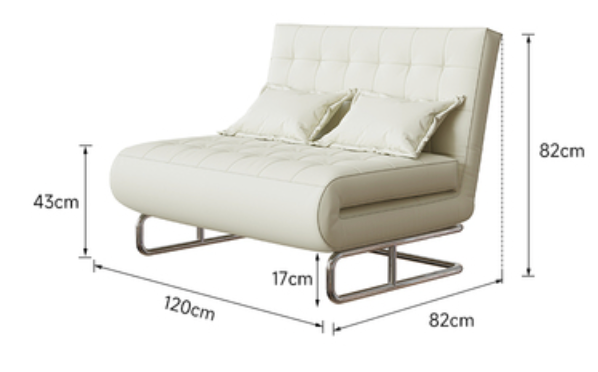  Leather folding sofa bed 