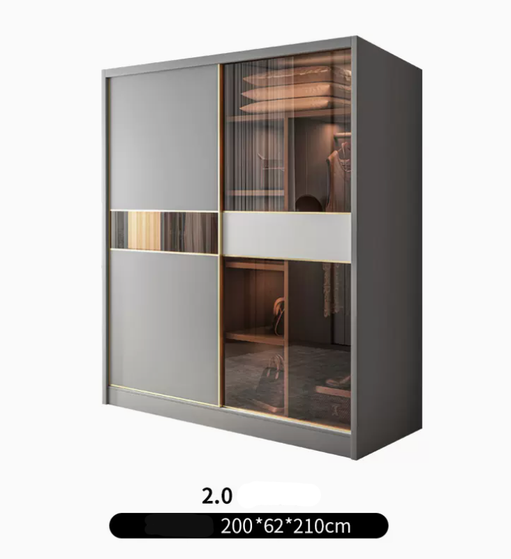  Wardrobe with glass doors 