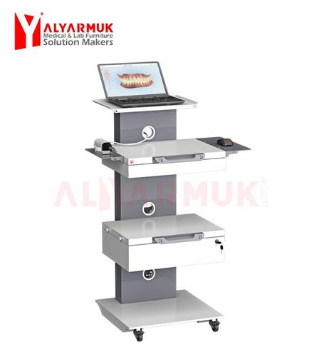 Mobile Medical Cart with Laptop Shelf & Power