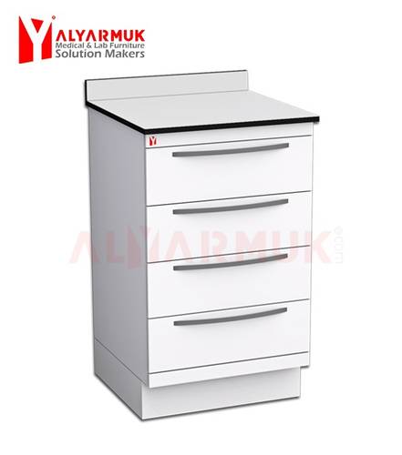 50cm Medical Cabinet with 4 Equal, Soft-Close Drawers