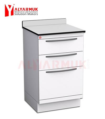  3-Drawer Medical Cabinet 50cm of Galvanized Metal T0201  
