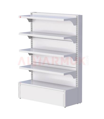 Shelving Unit 1m with 4 Shelves & Drawer