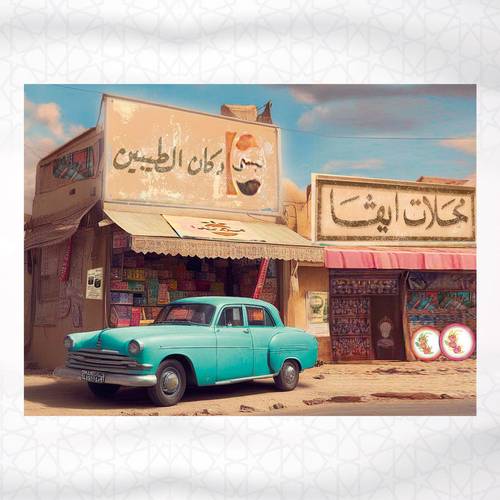 جدارية دكان الطيبين 3x2.2