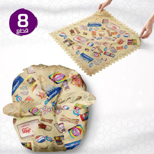 8 قطع توزيعات البقشة من القماش -  دكان  42 في 42 سم - 8 قطع 