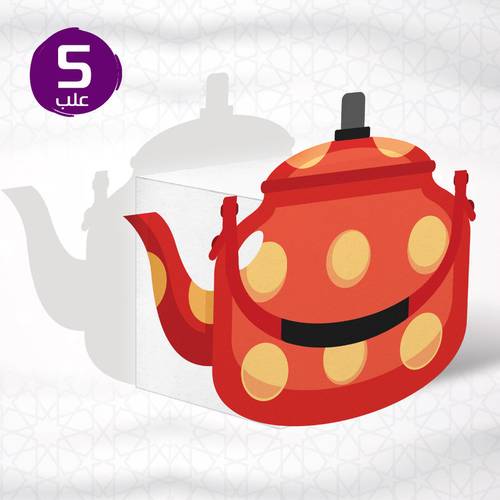 علب توزيعات - بريق 5حبات  - المقاس 10*13*11 سم