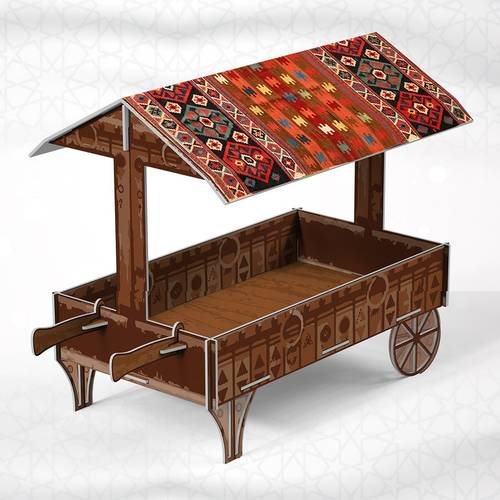 مجسم عربة توزيعات تراثية  حجم وسط 