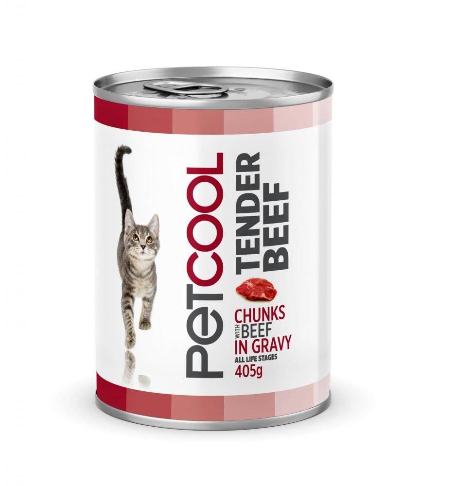 PeTCOOL بيت كول معلبات أكل قطط لحم