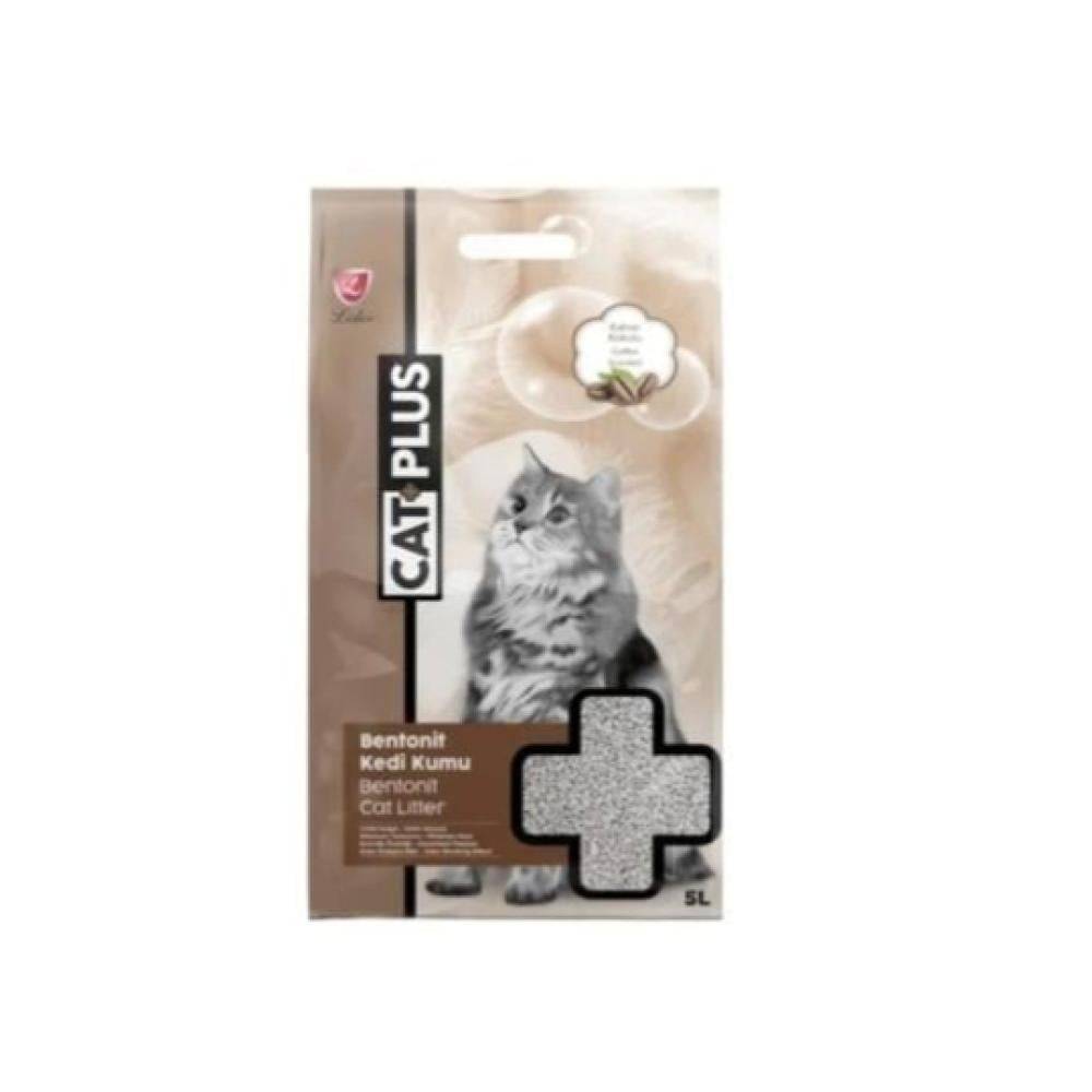 Cat Plus cat litter with coffee scent, 5 liters Cat plus cat liter bentonit coffee scented