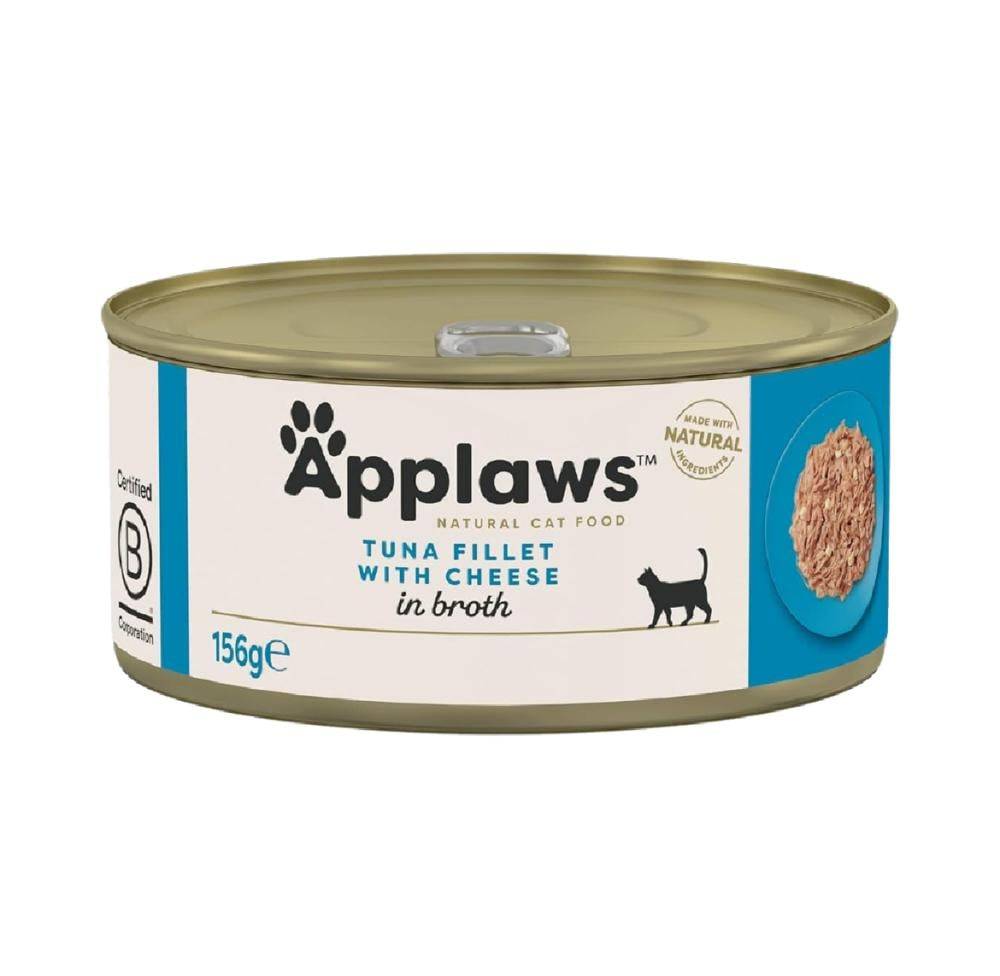 Applaws Cat Tuna Fillet With Cheese In Broth 156G 156G R
