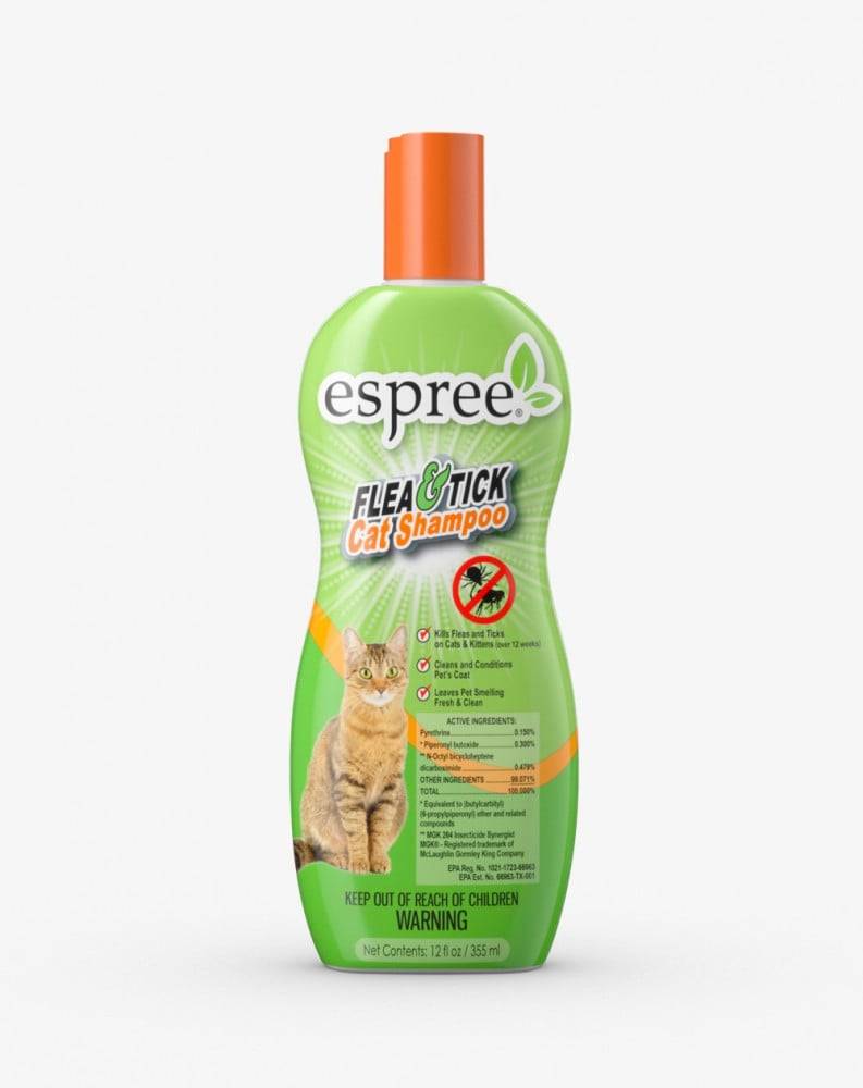 اسبري شامبو قطط للحماية من الحشرات والبراغيث الصغيرة 355مل Espree FELE&TICK Cat Shampoo 355ml