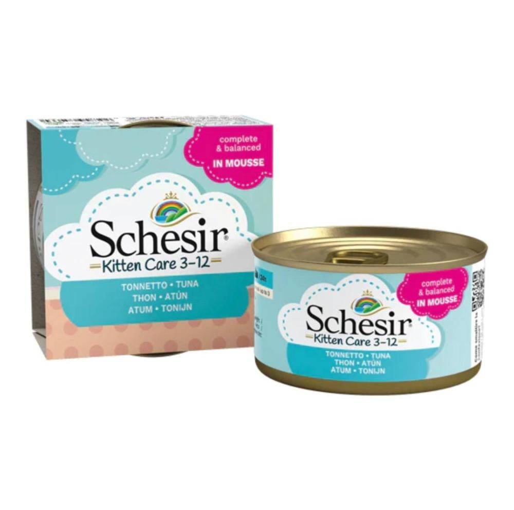 شيزر معلبات التونة مع الصبار للقطط الصغيرة Schesir kitten care Tuna