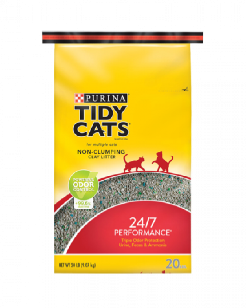 بيورينا تيدي كات رمل لجميع أنواع القطط غير متكتل Tidy Cats 24/7 Performance Non-Clumping Cat Litter