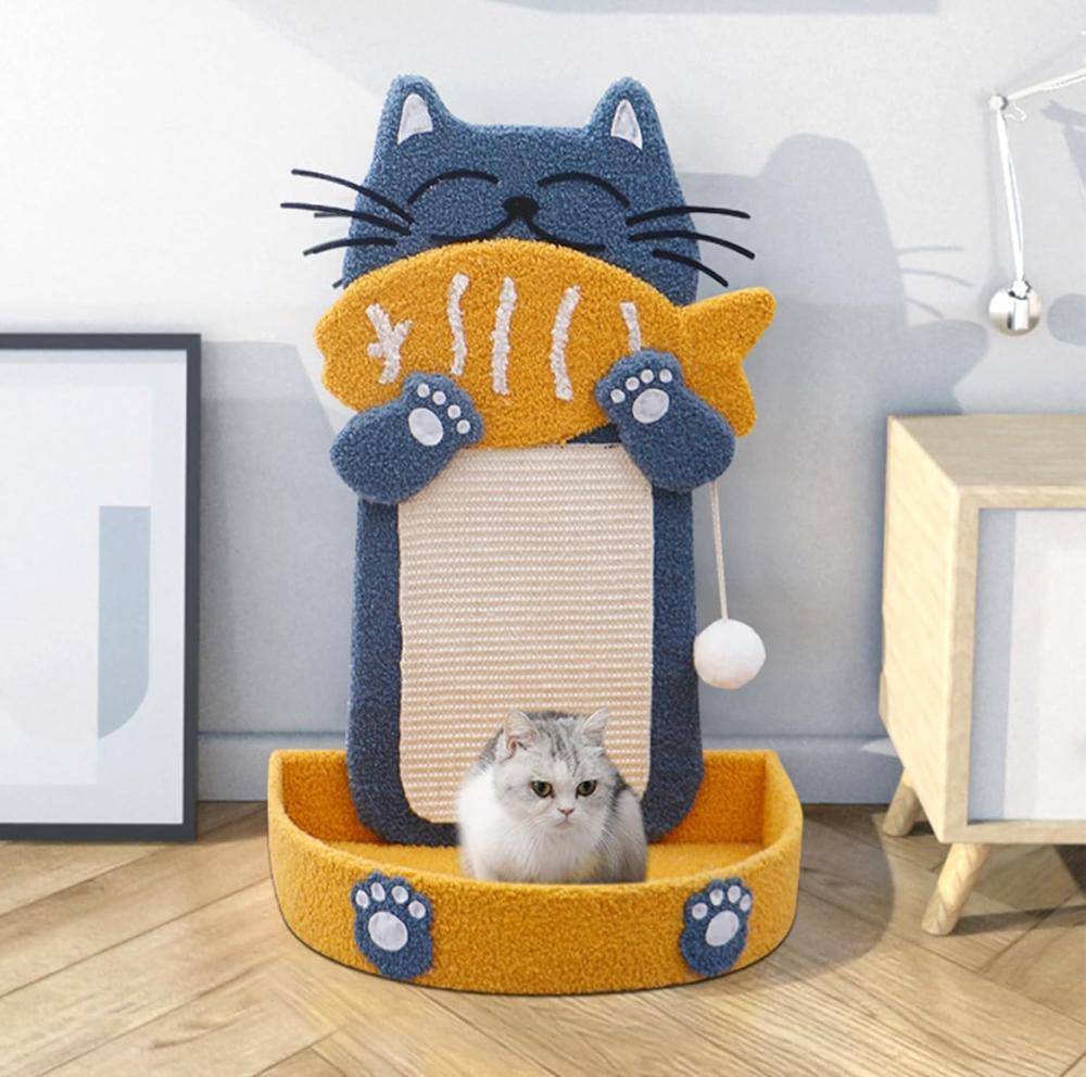 خداشة قطط بقاعدة ثابتة لوحة خدش القطط - سرير للقطط الصغيرة Cat tree tower cat Scratching for small cats