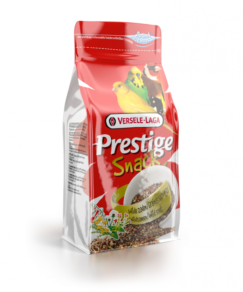 فيرسل لاقا بريستيج سناك - خليط البذور لطيور البادجي والزيبرا والكناري Versele-Laga Prestige Snack Wild Seeds